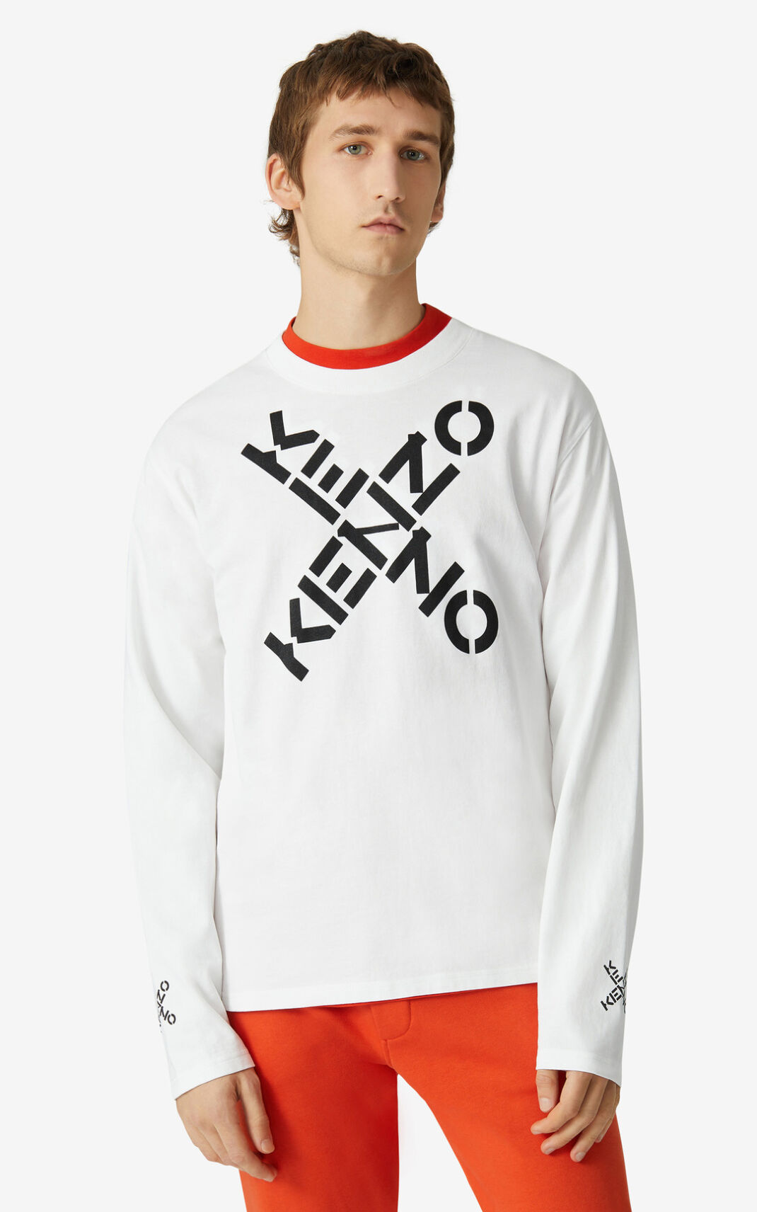 Kenzo Sport Big X Tシャツ メンズ 白 - PJVLKZ071